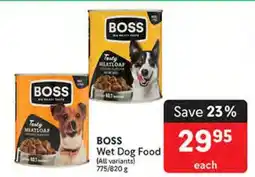 Makro BOSS Wet Dog Food offer