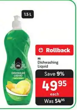 Makro m Dishwashing Liquid offer