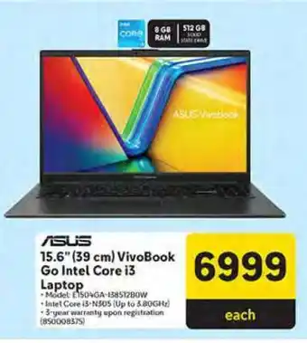 Makro ASUS Vivobook Go Intel Core i3 Laptop offer
