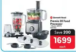 Makro Bennett Read Premio 20 Food Processor offer