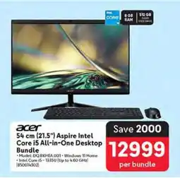 Makro Acer 54 cm (21.5”) Aspire Intel Core i5 All-in-One Desktop Bundle offer