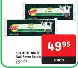 Makro SCOTCH-BRITE Nail Saver Scrub Sponge offer