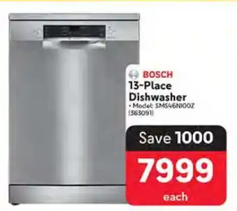 Makro Bosch 13-Place Dishwasher offer