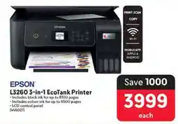 Makro EPSON L3260 3-in-1 EcoTank Printer offer