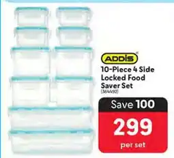 Makro ADDIS 10-Piece 4 Side Locked Food Saver Set offer