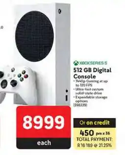 Makro Xbox Series S 512 GB Digital Console offer