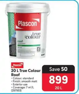 Makro Plascon 20 L True Colour Roof offer