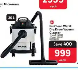 Makro ProClean Wet & Dry Drum Vacuum Cleaner offer