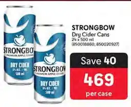 Makro Strongbow Dry Cider Cans offer