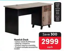 Makro Howick Desk offer