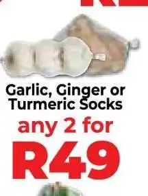Food Lover's Market Garlic, Ginger or Turmeric Socks offer