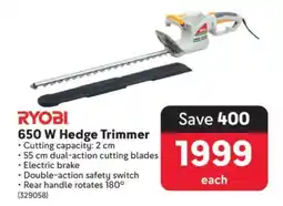 Makro RYOBI 650 W Hedge Trimmer offer