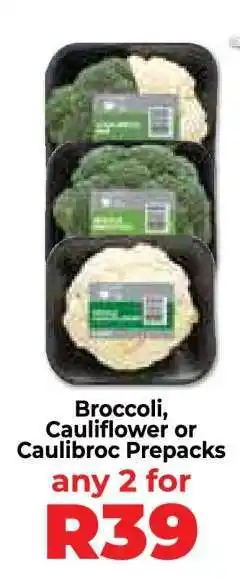Food Lover's Market Broccoli, Cauliflower or Caulibroc Prepacks offer
