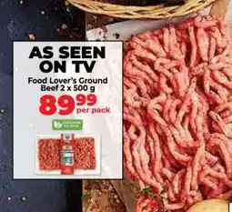 Food Lover's Market Food Lover’s Ground Beef 2 x 500 g offer