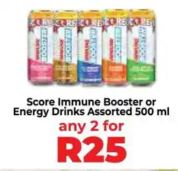 Food Lover's Market Score Immune Booster or Energy Drinks Assorted 500 ml offer