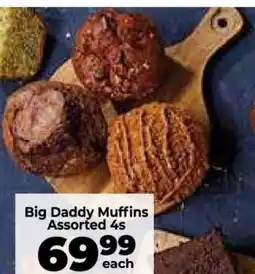 Food Lover's Market Big Daddy Muffins Assorted 4s offer
