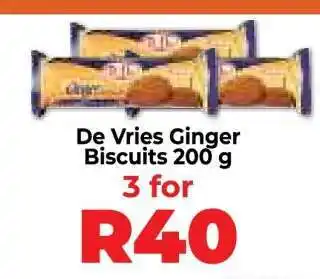 Food Lover's Market De Vries Ginger Biscuits 200 g offer