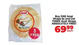 Food Lover's Market Anat Wraps 6s offer