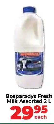 Food Lover's Market Bosparadys Fresh Milk Assorted 2 L offer