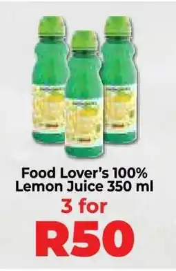 Food Lover's Market Food Lover’s 100% Lemon Juice 350 ml offer