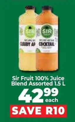 Food Lover's Market Sir Fruit 100% Juice Blend Assorted 1.5 L offer