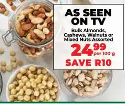 Food Lover's Market Bulk Almonds, Cashews, Walnuts or Mixed Nuts Assorted offer