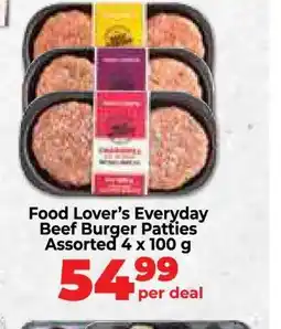 Food Lover's Market Food Lover’s Everyday Beef Burger Patties offer