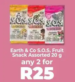 Food Lover's Market Earth & Co S.O.S. Fruit Snack Assorted 20 g offer