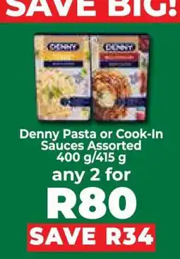 Food Lover's Market Denny Pasta or Cook-In Sauces Assorted offer
