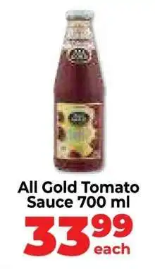 Food Lover's Market All Gold Tomato Sauce 700 ml offer