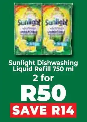 Food Lover's Market Sunlight Dishwashing Liquid Refill 750 ml offer