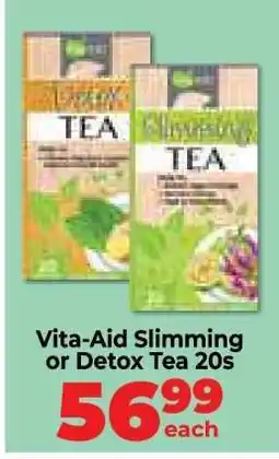 Food Lover's Market Vita-Aid Slimming or Detox Tea 20s offer