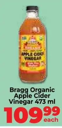 Food Lover's Market Bragg Organic Apple Cider Vinegar 473 ml offer