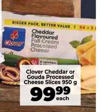 Food Lover's Market Clover Cheddar or Gouda Processed Cheese Slices 950 g offer