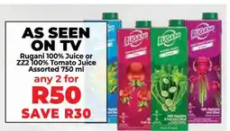 Food Lover's Market Rugani 100% Juice or ZZ2 100% Tomato Juice offer