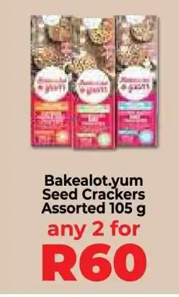 Food Lover's Market Bakealot.yum Seed Crackers Assorted 105 g offer