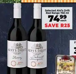 Food Lover's Market Selected Alvi’s Drift Red Range 750 ml offer