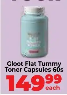 Food Lover's Market Gloot Flat Tummy Toner Capsules 60s offer