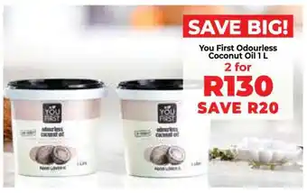 Food Lover's Market You First Odourless Coconut Oil 1 L offer
