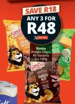 Checkers SIMBA POTATO CHIPS offer