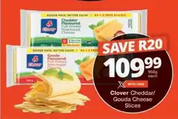 Checkers Clover Cheddar/Gouda Cheese Slices offer