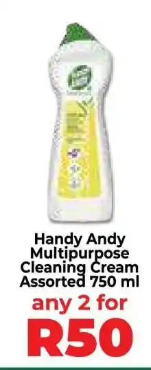 Food Lover's Market Handy Andy Multipurpose Cleaning Cream Assorted 750 ml offer
