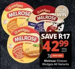 Melrose Cheese Wedges All Variants