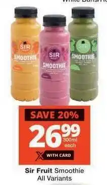 Checkers Sir Fruit Smoothie offer
