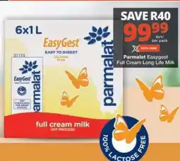 Checkers Parmalat Easygest Full Cream Long Life Milk offer
