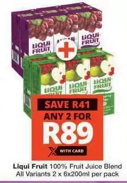 Checkers Liqui Fruit offer