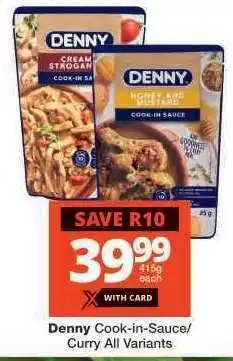 Checkers Denny Cook-in Sauce/Curry All Variants offer