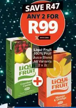 Checkers Liqui Fruit Juice Blend offer