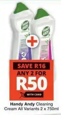 Checkers HANDY ANDY CLEANING CREAM offer