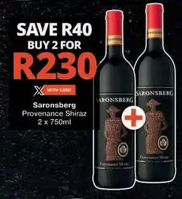 Checkers SARONSBERG Provenance Shiraz offer